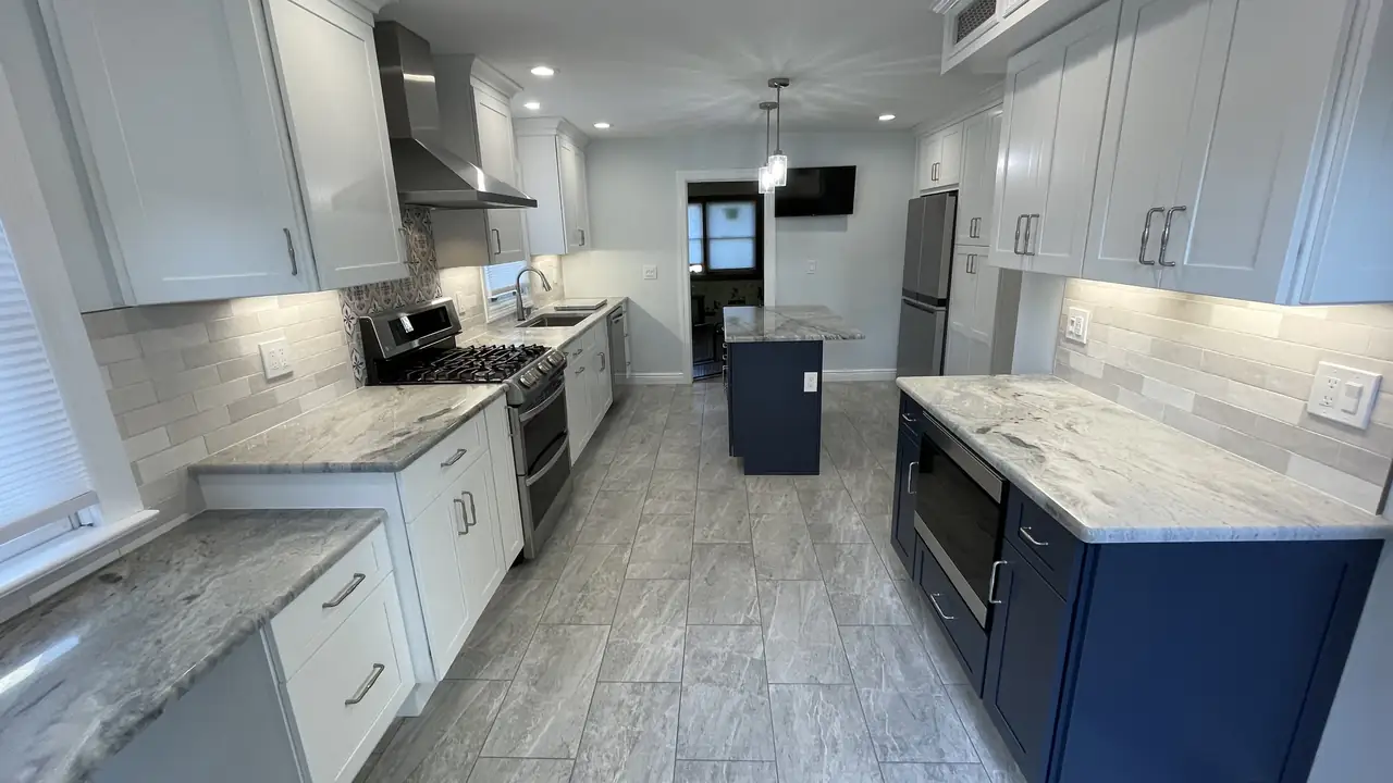 A kitchen remodeled by the Dion family